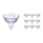 Mehrfachpackung 10x Philips Master LED Spot GU5.3 MR16 5.8W 345lm 36D - 922-927 Dim To Warm | Höchste Farbwiedergabe - Dimmbar - Ersatz Für 35W