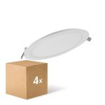 Mehrfachpackung 4x Ledvance LED Deckenstrahler Rund DN210 18W 1530lm 120D - 840 Kaltweiß | 225mm