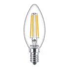 Mehrfachpackung 10x Philips Corepro LED Kerze E14 Fadenlampe Klar 6.5W 806lm - 827  | Ersatz Für 60W