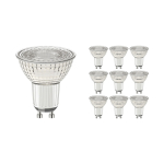 Mehrfachpackung 10x LED-Spot GU10 PAR16 4W 345lm 36D - 930 Warmweiß | Höchste Farbwiedergabe - Dimmbar - Ersatz für 50W