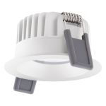Ledvance Spot LED Fix Aluminium Blanc 8W 720lm 36D - 940 Blanc Froid | Diamètre 68mm - IP44 - Meilleur rendu des couleurs - Dimmable