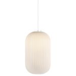 Nordlux Milford 20 Suspension Luminaire Verre Blanc | Convient pour 1x E27