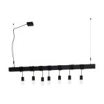 Eglo Suspension Luminaire Townshend-B Échantillon Noir | IP20 - Convient pour 7x E27 