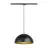 SLV Spot Sur Rail Suspension Luminaire Forchini M 40 Rail Monophasé Échantillon Noir | Convient pour 1x E27 