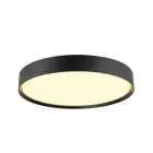 SLV Decona 42 Plafonnier Aluminium Noir Ronde 23W 2680lm - 930-940 CCT | IP44 - Meilleur Rendu De Couleur - Dimmable 