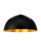 Eglo Suspension Luminaire Gaeta 1 Échantillon Noir Dorée | IP20 - Convient pour 1x E27 