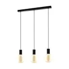 Eglo Suspension Luminaire Pozueta Échantillon Noir | IP20 - Convient pour 3x E27 