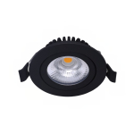 LED Inclinable Spot Noir Ronde 5W 550lm 60D - 940 Blanc Froid | 85mm - IP54 - Dimmable - Meilleur Rendu De Couleur
