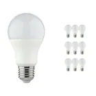 Lot 10x Classic LED E27 Poire Dépolie 8.5W 806lm - 827  | Dimmable - Remplacement 60W